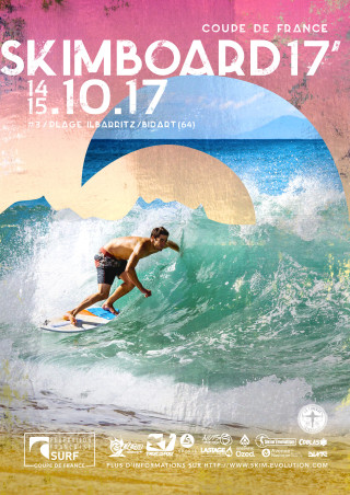 Affiche 3ème Coupe de France de Skimboard