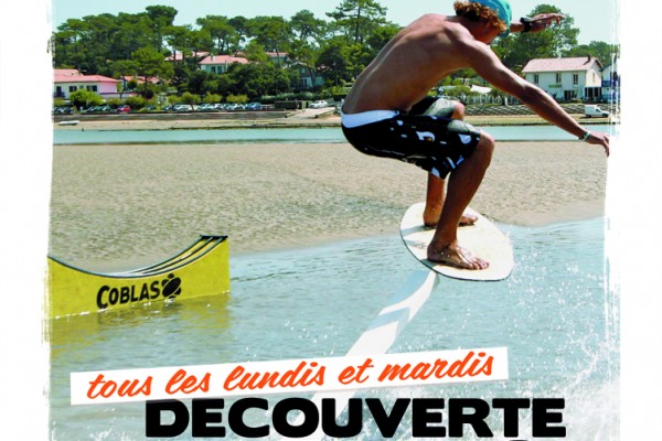 Coblas, skimboard, evolution, flat, initiation, découverte, glisse, module, vagues, hossegor