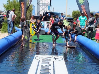 Coblas, Dune,Green Fix, skimboard, evolution, flat, initiation, découverte, glisse, module, vagues, treuil, grinch, grind