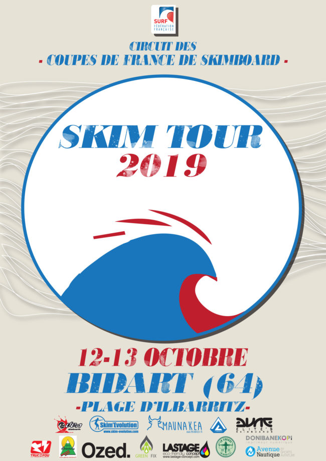 Affiche 3ème étape de Coupe de France de skimboard 19